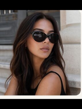 Classic Black Cat-Eye Sunglasses - Unbranded
